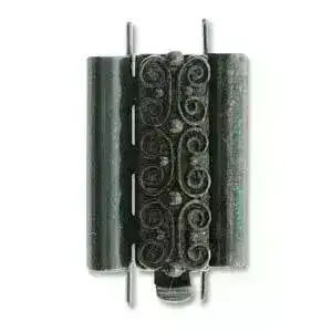 Beadslide Squiggle, Tube Clasp, 10x18mm - Image 6
