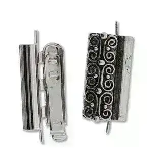 Beadslide Squiggle, Tube Clasp, 10x18mm - Image 8