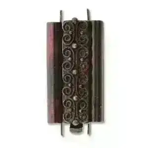 Beadslide Squiggle, Tube Clasp, 10x24mm - Image 3