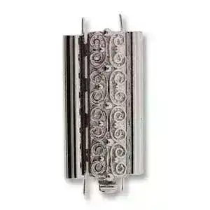 Beadslide Squiggle, Tube Clasp, 10x24mm - Image 4