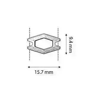 Alado, Cymbal Superduo Bead Connector or Link, 2 Pcs. 4 Finishes - Image 6