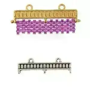 Kouroupa III, Cymbal Delica Bead Ending or Clasp Connector, 2 Pcs. 4 Finishes - Image 5