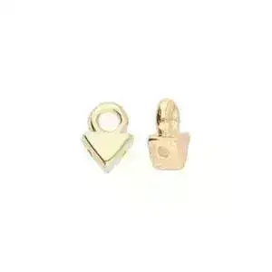 Agali, Cymbal Kite Bead Ending or Connector, 4 Pcs. 4 Finishes - Image 4