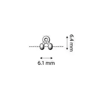 Cymbal Alona, 8/0 Bead Ending or Clasp Connectors - Image 5