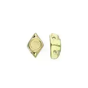 Areti, Cymbal Gemduo Bead Substitute, 4 Pcs. 4 Finishes - Image 3