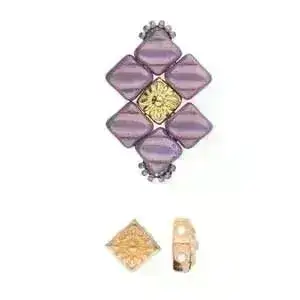 Cymbal Koumelas Silky Bead Substitute or Embellishment, 4 Pcs. - Image 4
