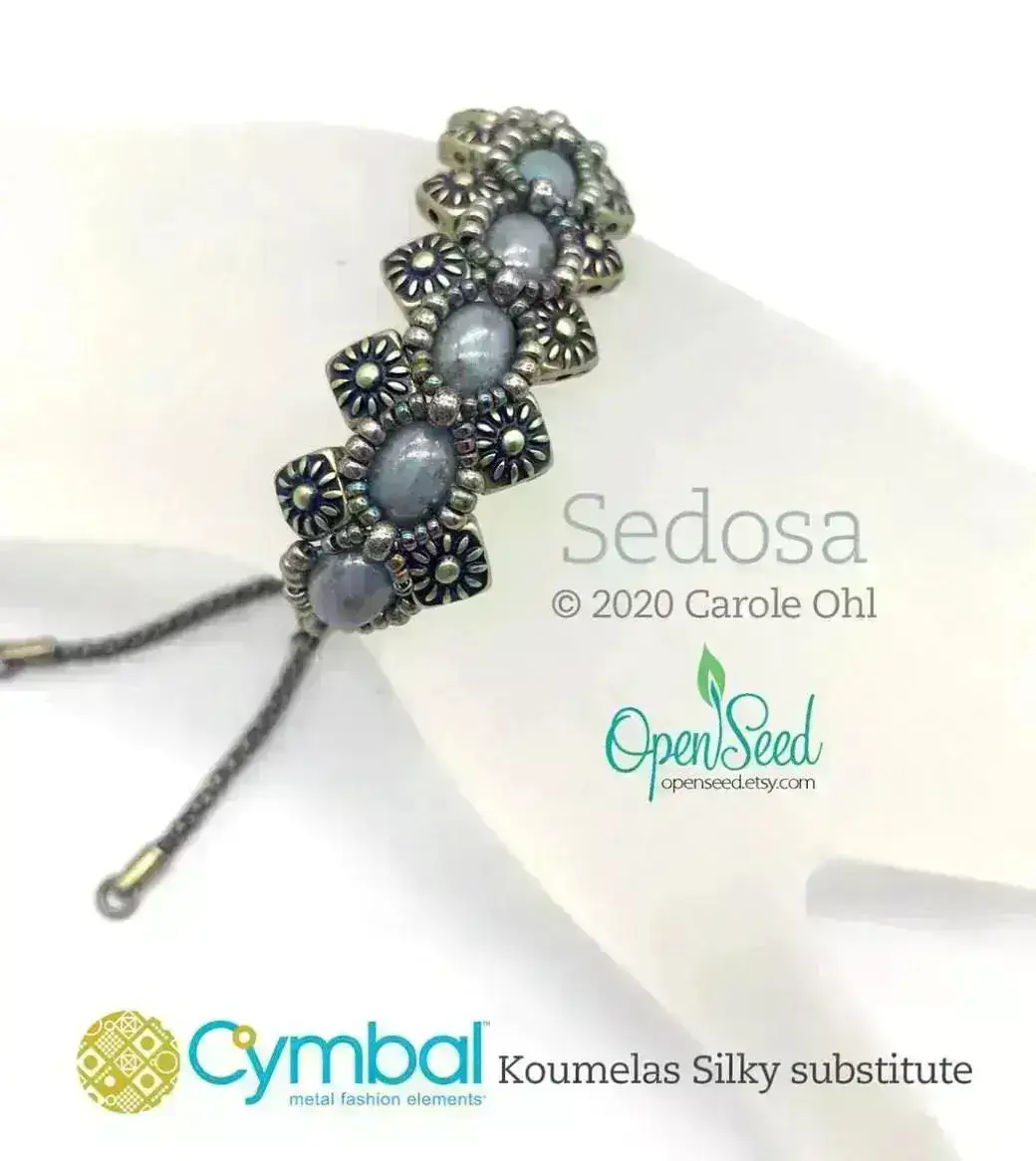 Cymbal Koumelas Silky Bead Substitute or Embellishment, 4 Pcs. - Image 7