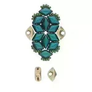 Tripiti, Cymbal Gemduo Side Beads, 4 Pcs. 4 Finishes - Image 7