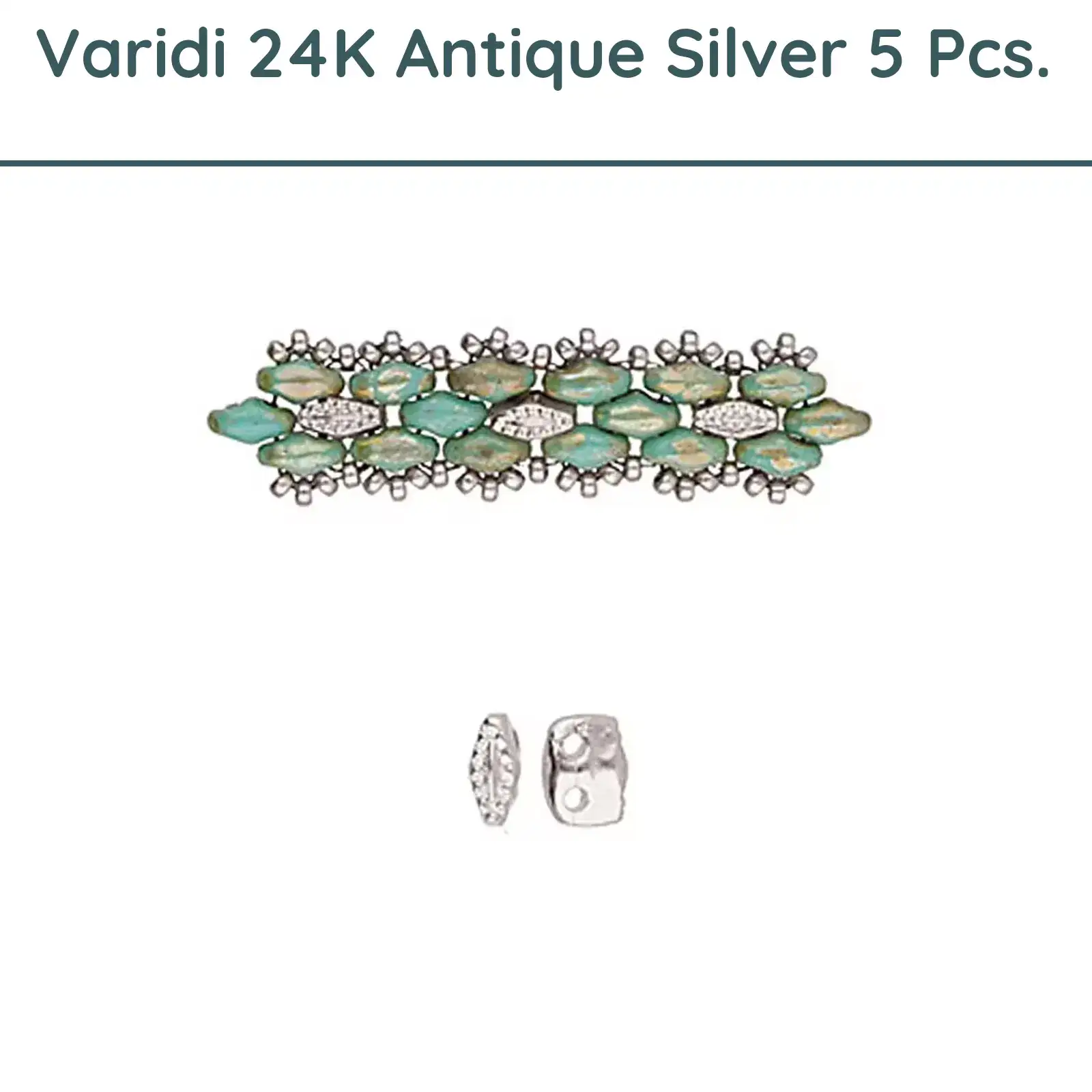 Cymbal Varidi, Superduo Bead Substitute, 5 Pcs. or 20 pcs. - Image 3
