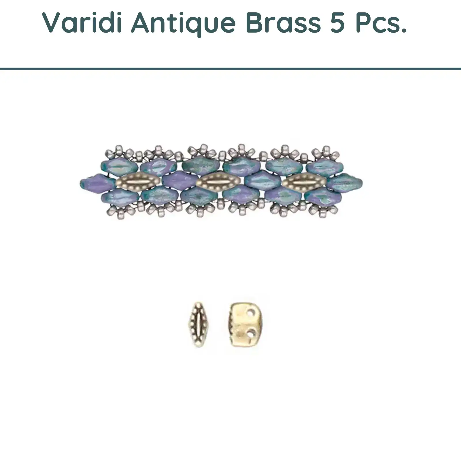 Cymbal Varidi, Superduo Bead Substitute, 5 Pcs. or 20 pcs. - Image 5