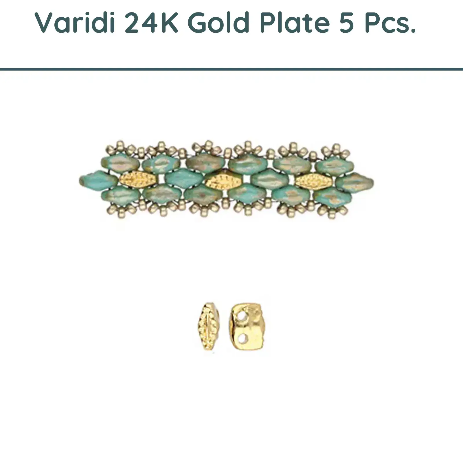 Cymbal Varidi, Superduo Bead Substitute, 5 Pcs. or 20 pcs. - Image 6