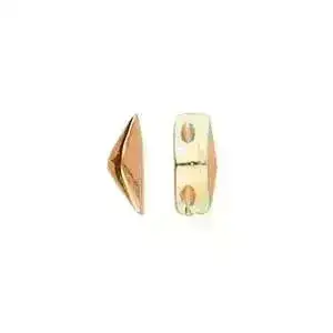 Kanava, Cymbal GemDuo Side Bead, 6 Pcs. 4 Finishes - Image 3