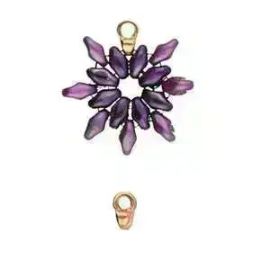 Cymbal Remata, Superduo Bead Ending, 6 Pcs. - Image 6