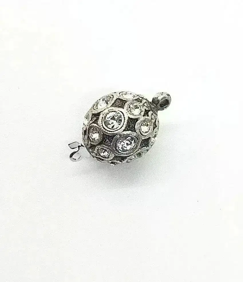 Claspgarten Crystal Orb Box Clasp, Austrian Crystals - Image 5