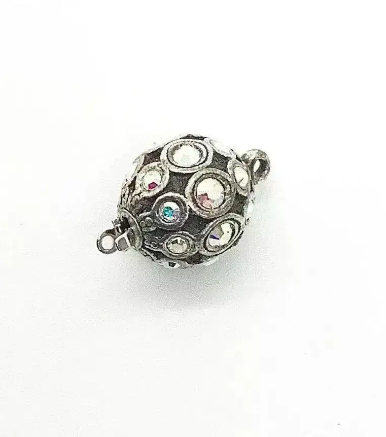 Claspgarten Crystal Orb Box Clasp, Austrian Crystals - Image 8