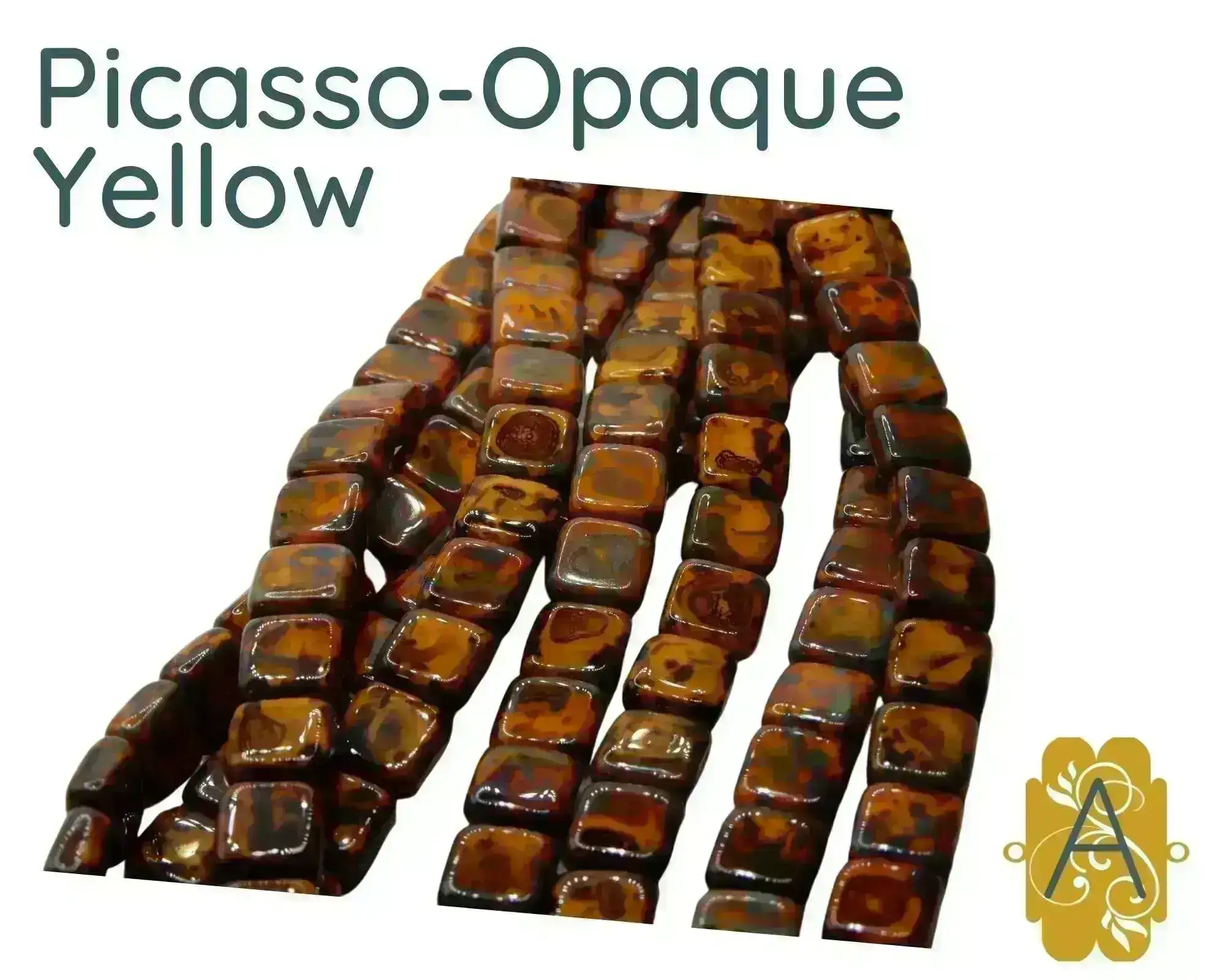 CzechMate Tile Beads, 6mm, Picasso Collection - Image 7