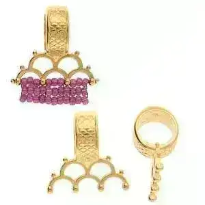 Kales Cymbal Bail, for 8\0 & other Seed Beads - Image 3
