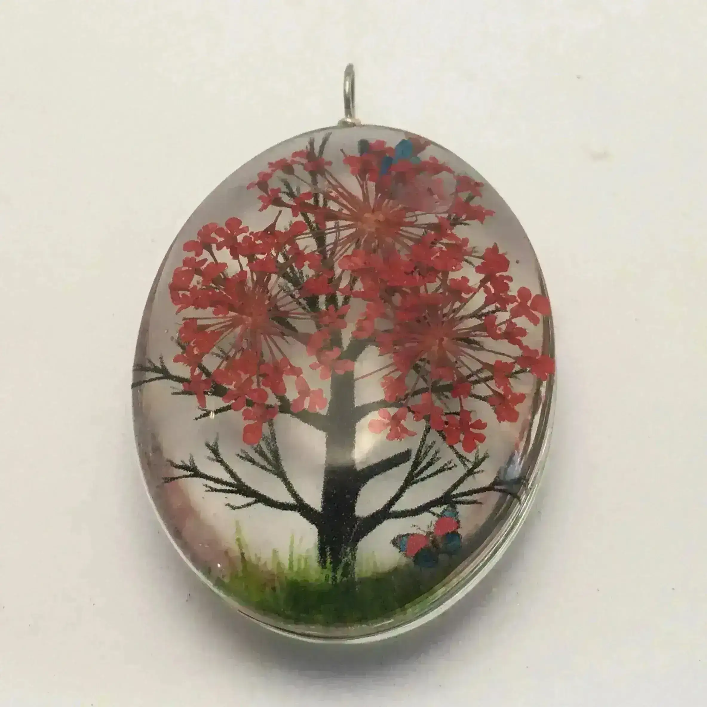 Dried Flower Glass Pendants, One of a Kind - Image 5