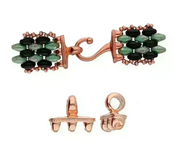 Cymbal Mesaria III, Superduo Bead Hook & Eye Clasp - Image 3