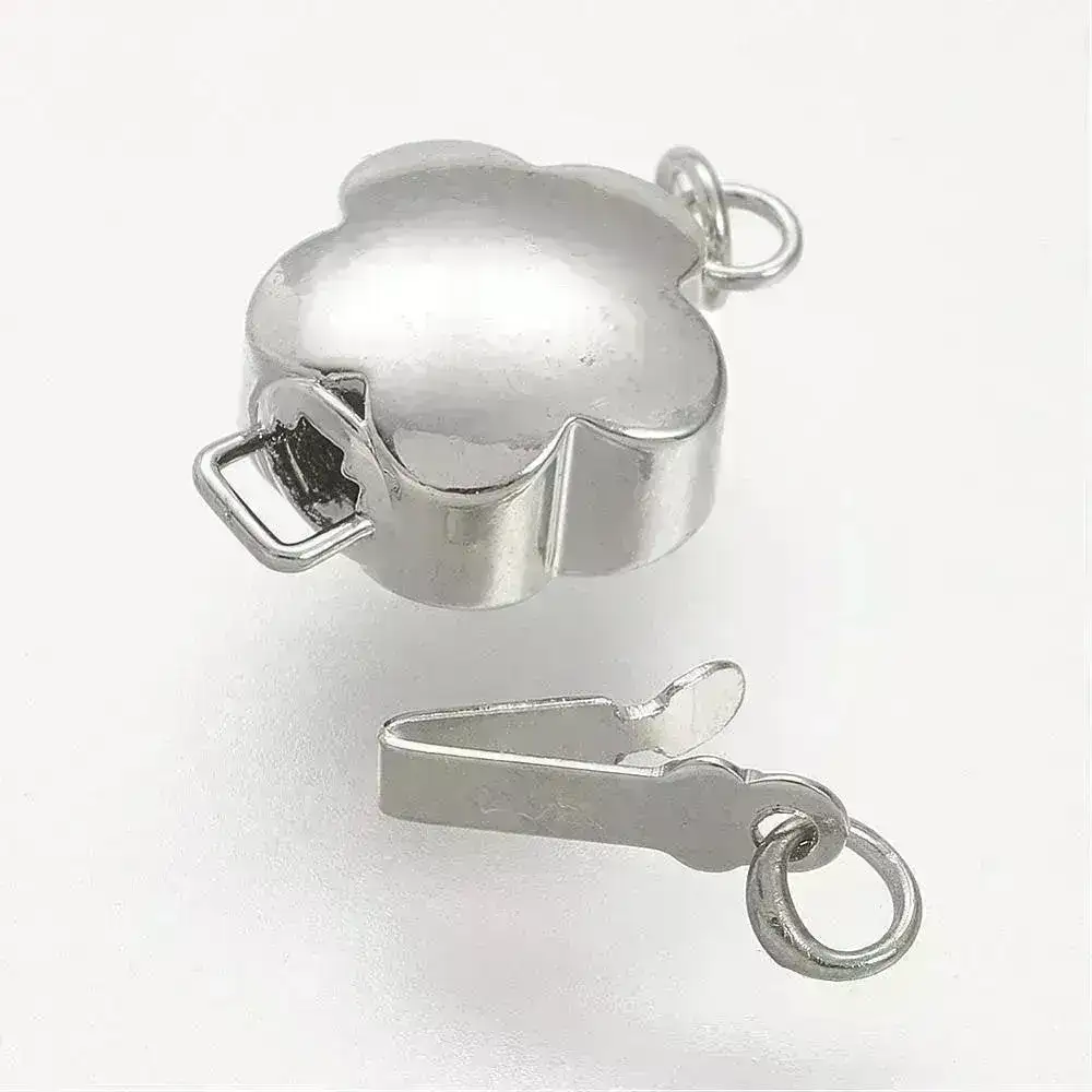 Sweeties, Small Real Platinum Plated Clasps, 2 Sets per Order - Image 5