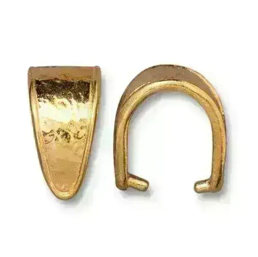 Tierracast Hammertone Large Pinch Bail, 4 Finishes - Image 4