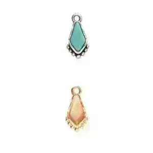Valsamo, Cymbal Kite Bead Charm or Pendant Setting, 2 Pcs. - Image 4