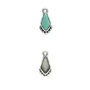 Valsamo, Cymbal Kite Bead Charm or Pendant Setting, 2 Pcs. - Image 5