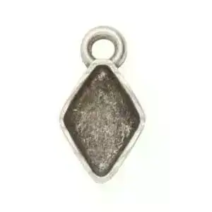 Zenia, Cymbal Gemduo Charm or Pendant Setting, 4 Pcs. - Image 3