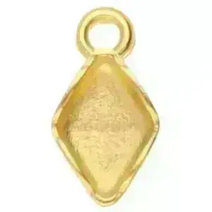 Zenia, Cymbal Gemduo Charm or Pendant Setting, 4 Pcs. - Image 6